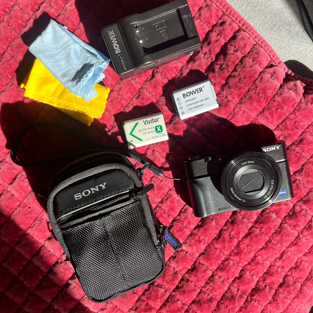 Sony Cyber Shot DSC-RX100 Black Digital Camera with Accessories